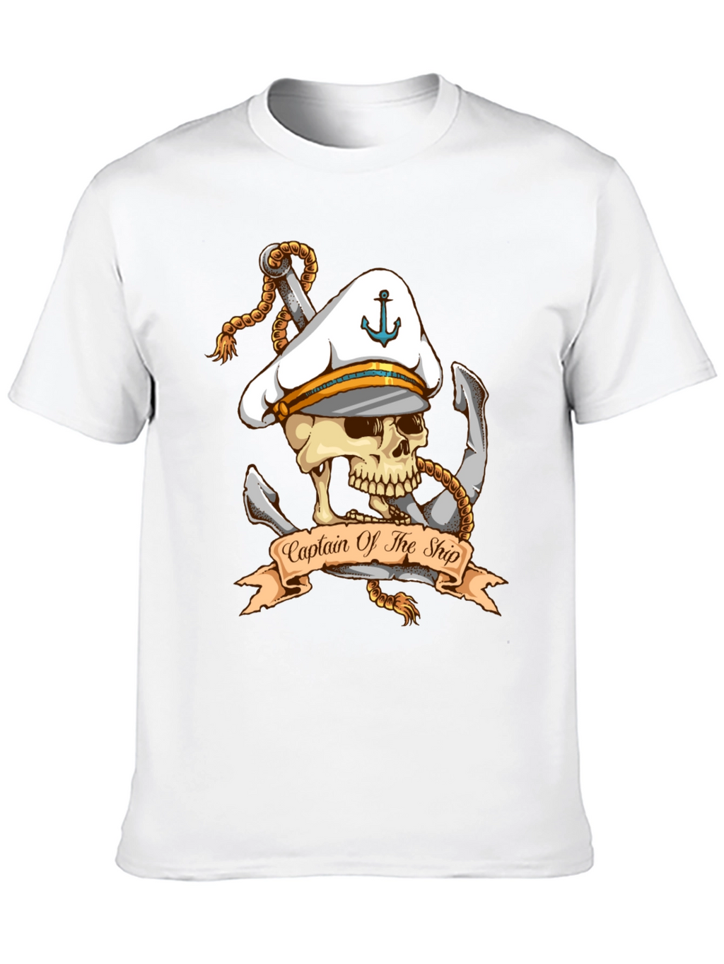 Captain of The Ship Skull Graphic T-Shirt
