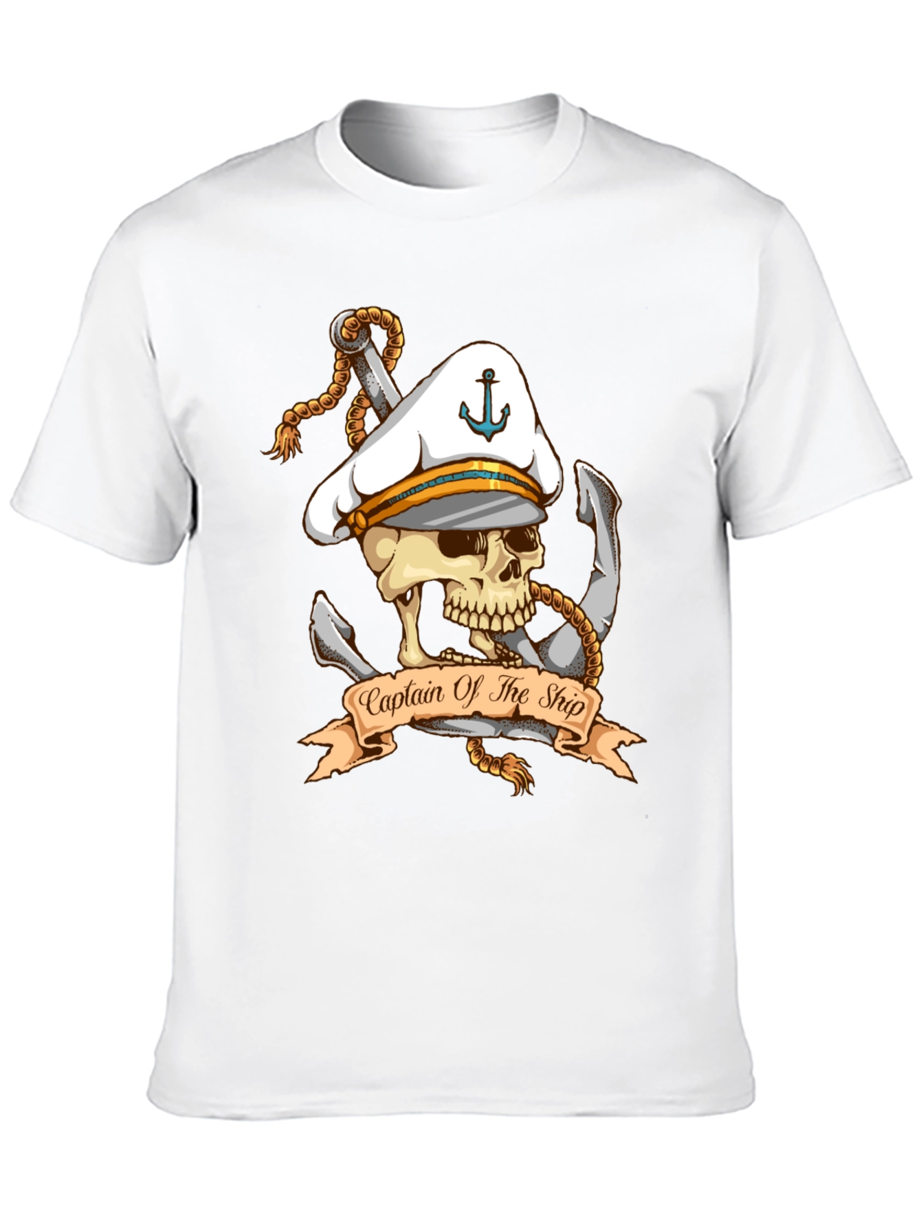 Captain of The Ship Skull Graphic T-Shirt