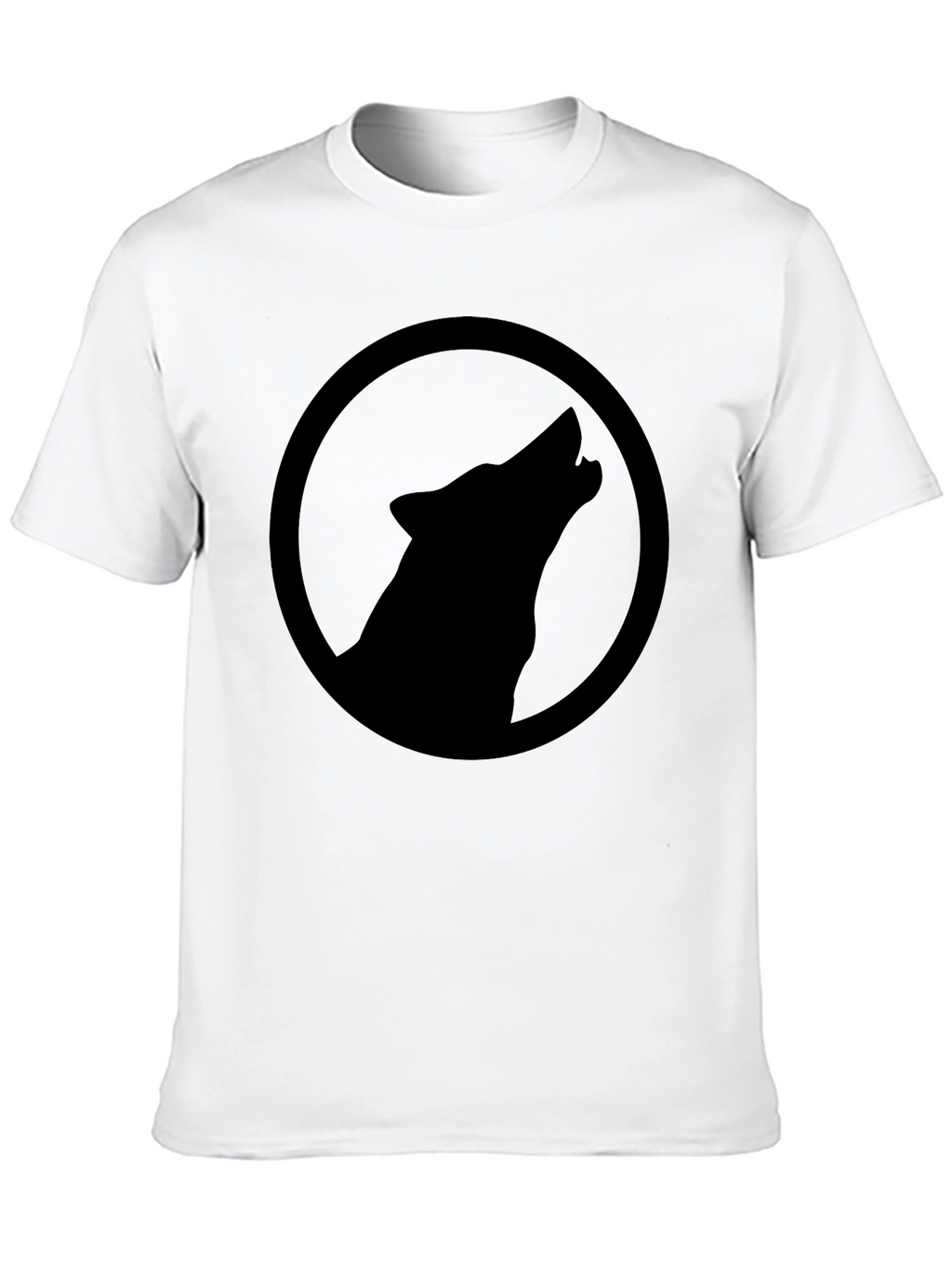 Wolf Howl Silhouette Graphic T-Shirt