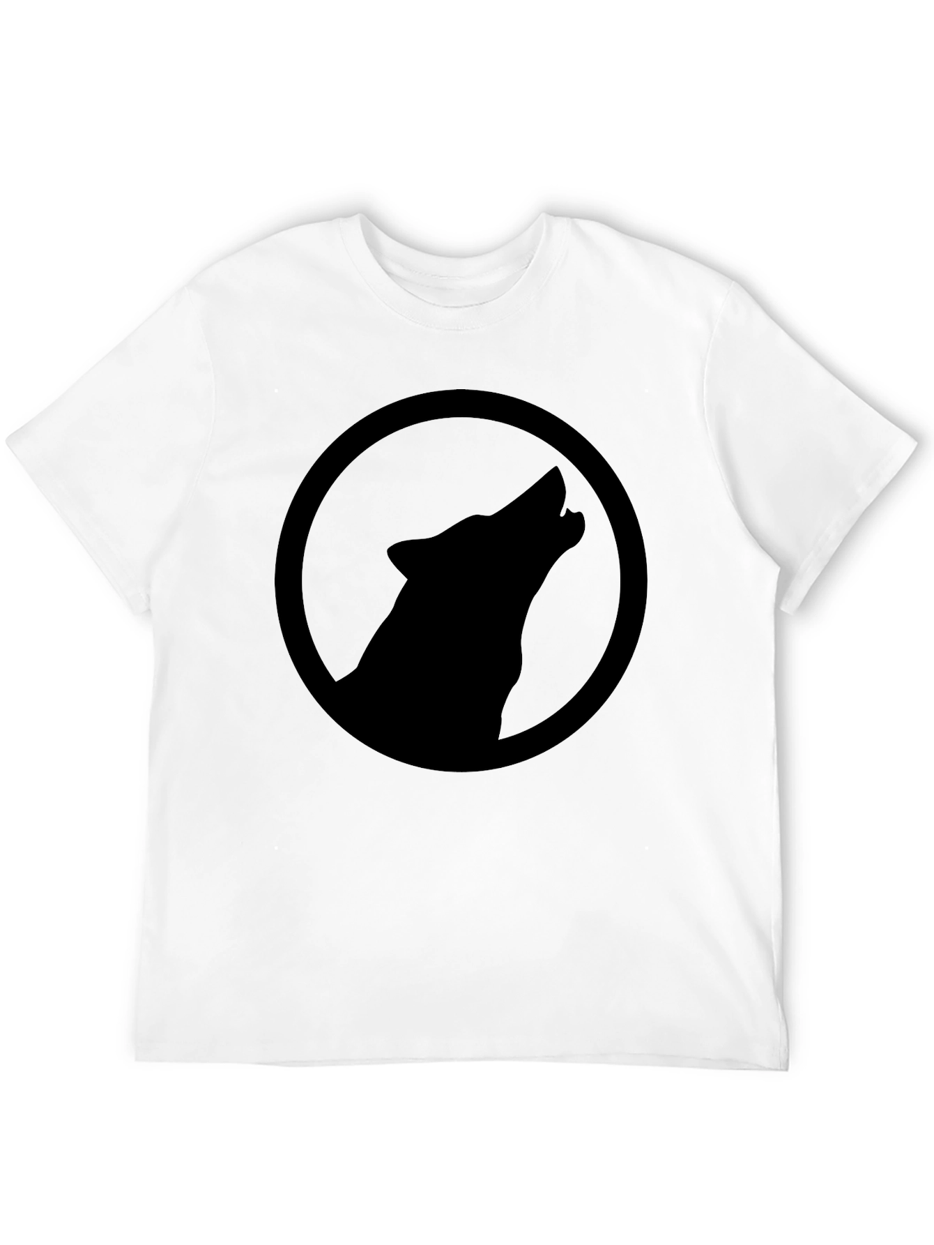 Wolf Howl Silhouette Graphic T-Shirt