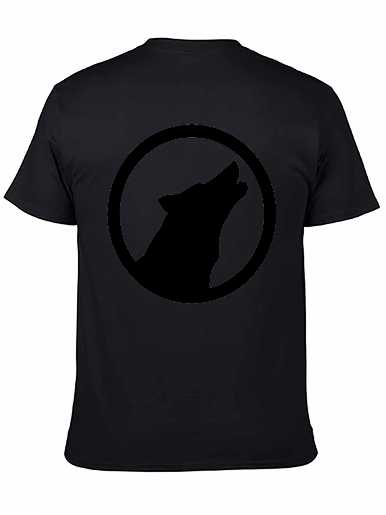 Wolf Howl Silhouette Graphic T-Shirt