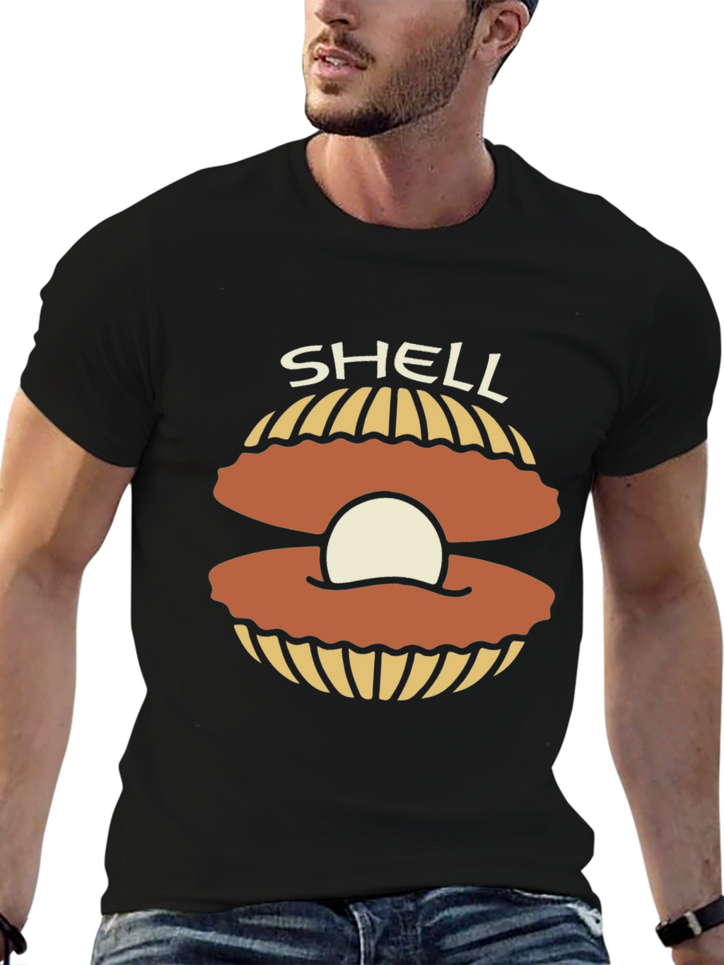 Shell Graphic T-Shirt - Classic Black Tee