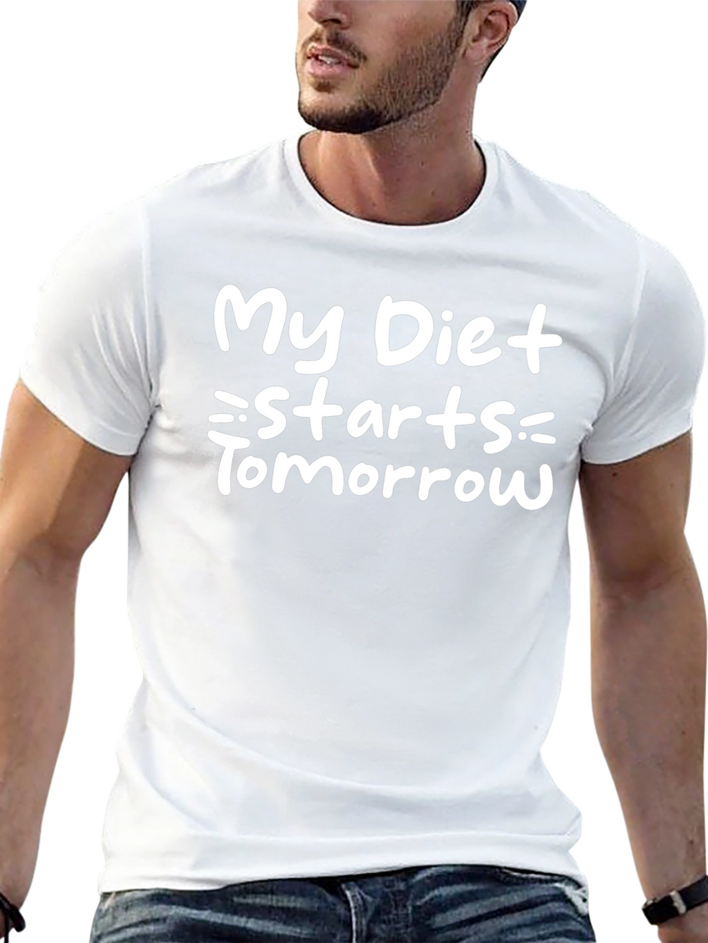 Funny Diet T-Shirt - My Diet Starts Tomorrow!