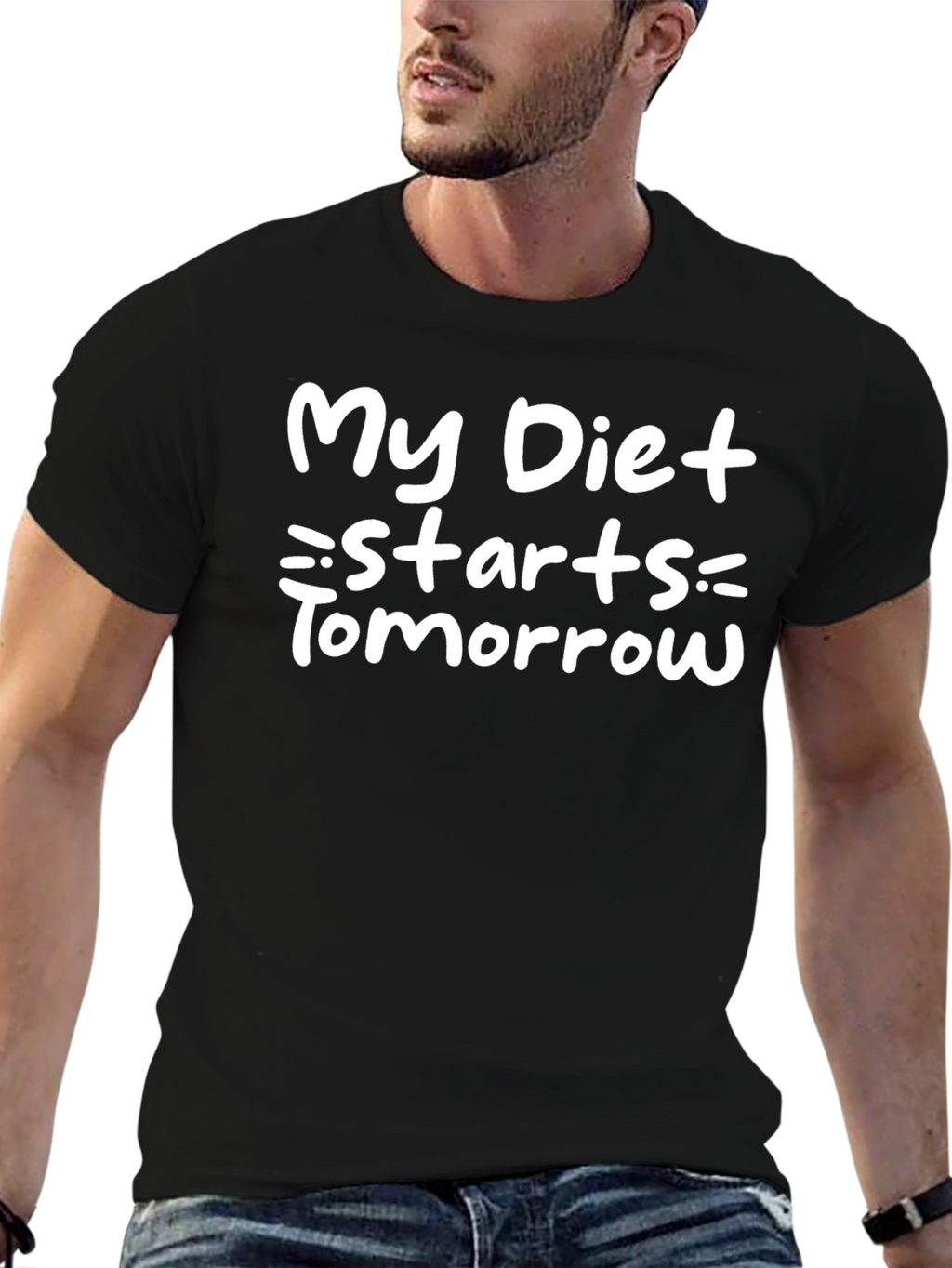 Funny Diet T-Shirt - My Diet Starts Tomorrow!