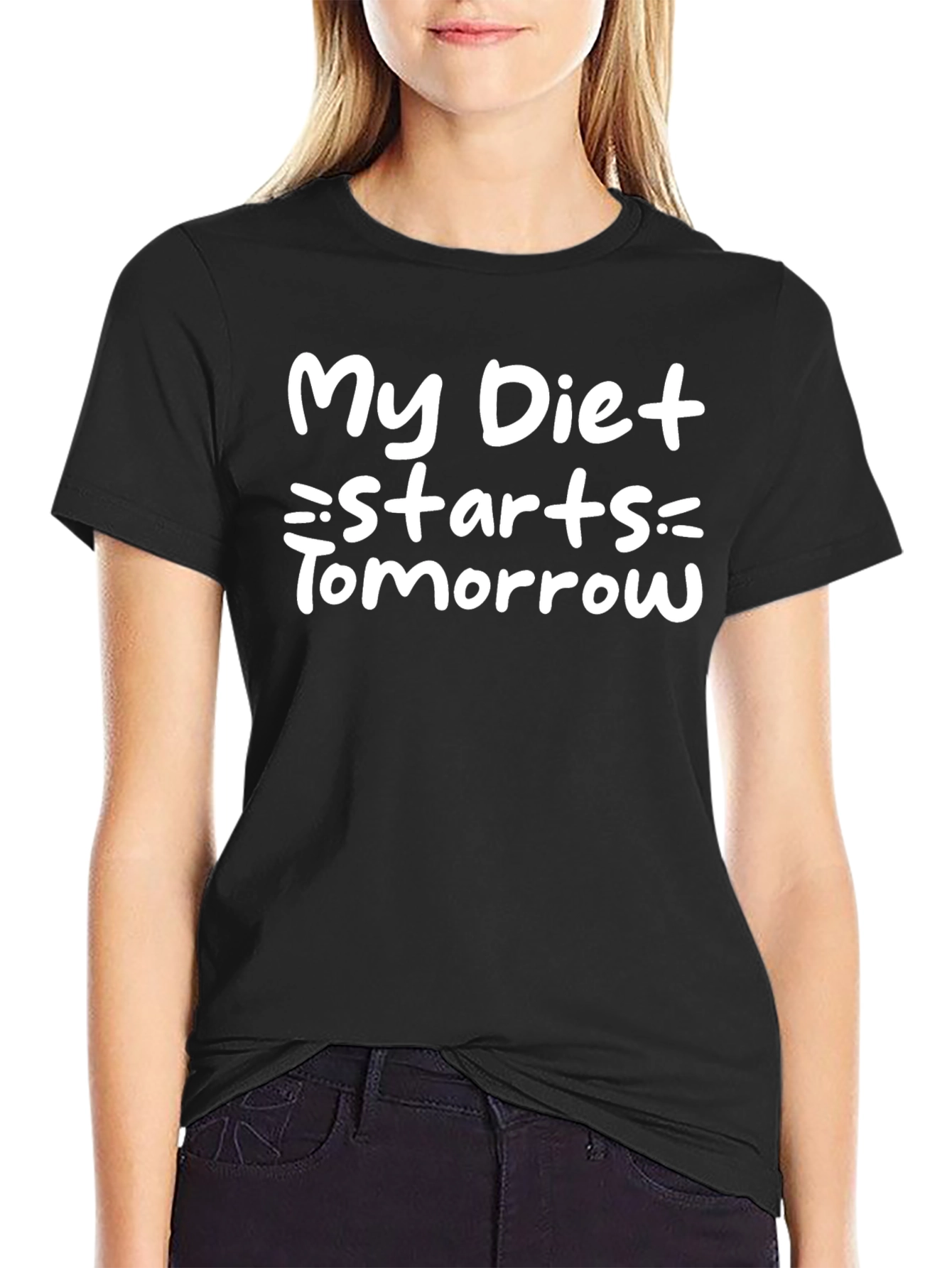Funny Diet T-Shirt - My Diet Starts Tomorrow!