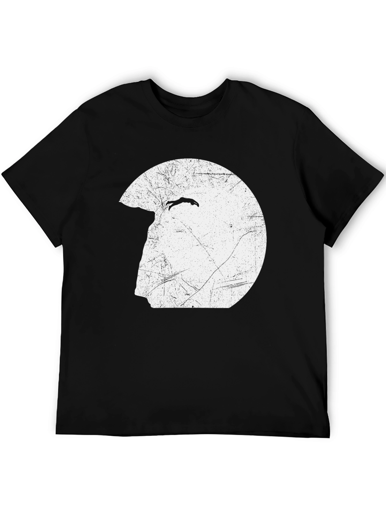 Retro Diver Graphic Black T-Shirt