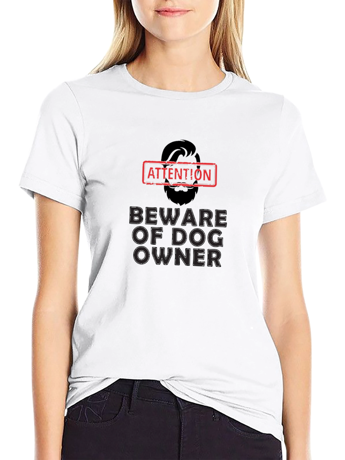 Beware of Dog Owner - Graphic Mens Tee
