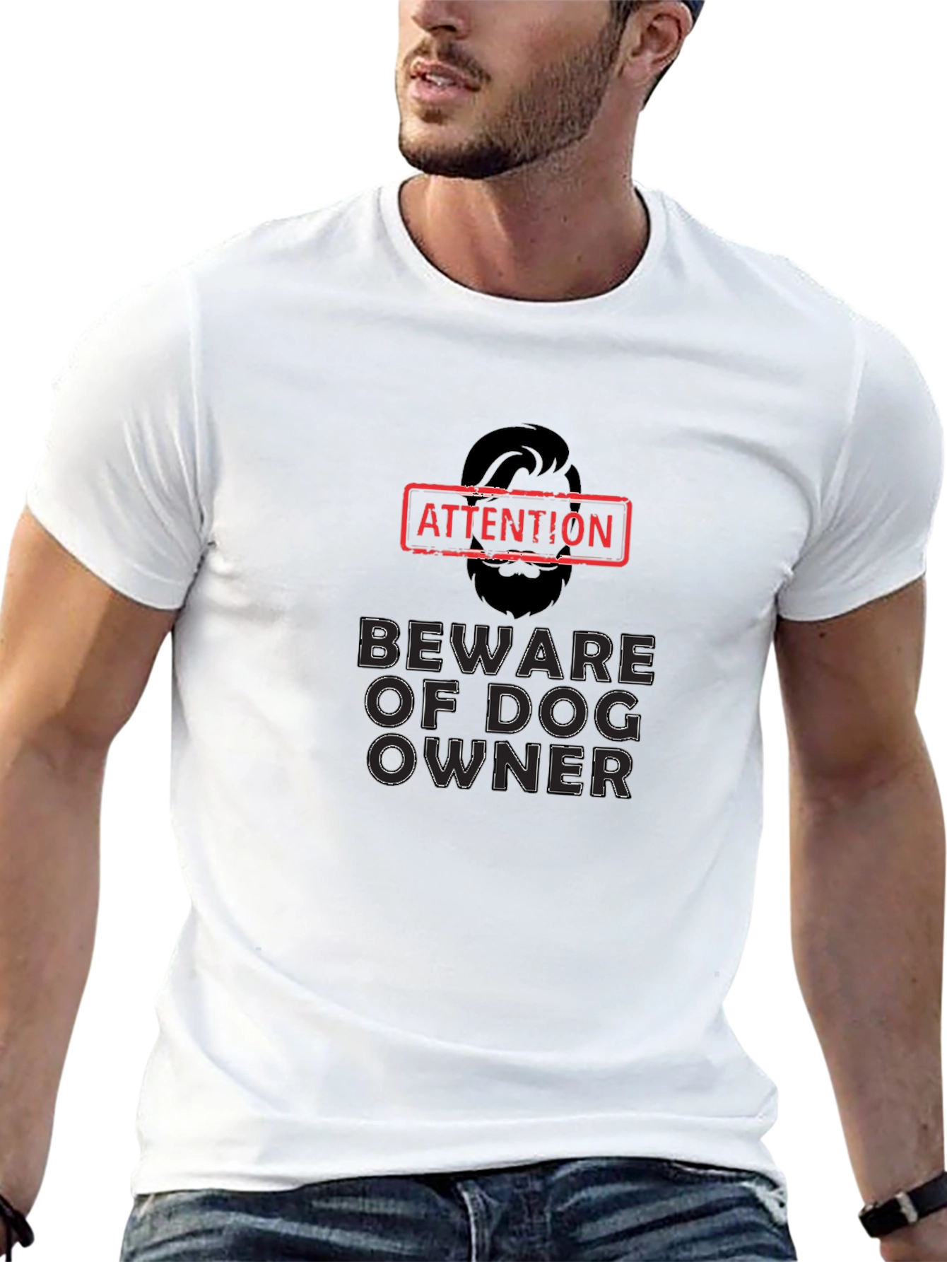 Beware of Dog Owner - Graphic Mens Tee
