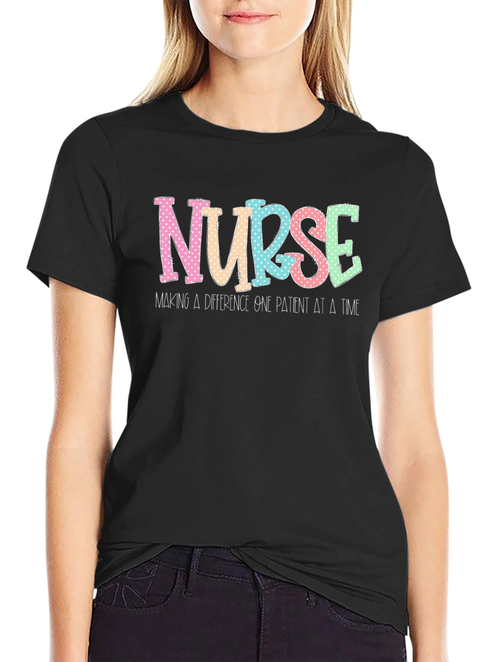 Nurse Making a Difference Black T-Shirt