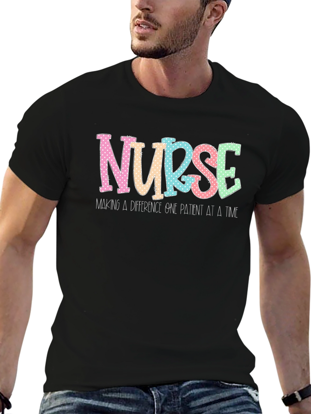 Nurse Making a Difference Black T-Shirt