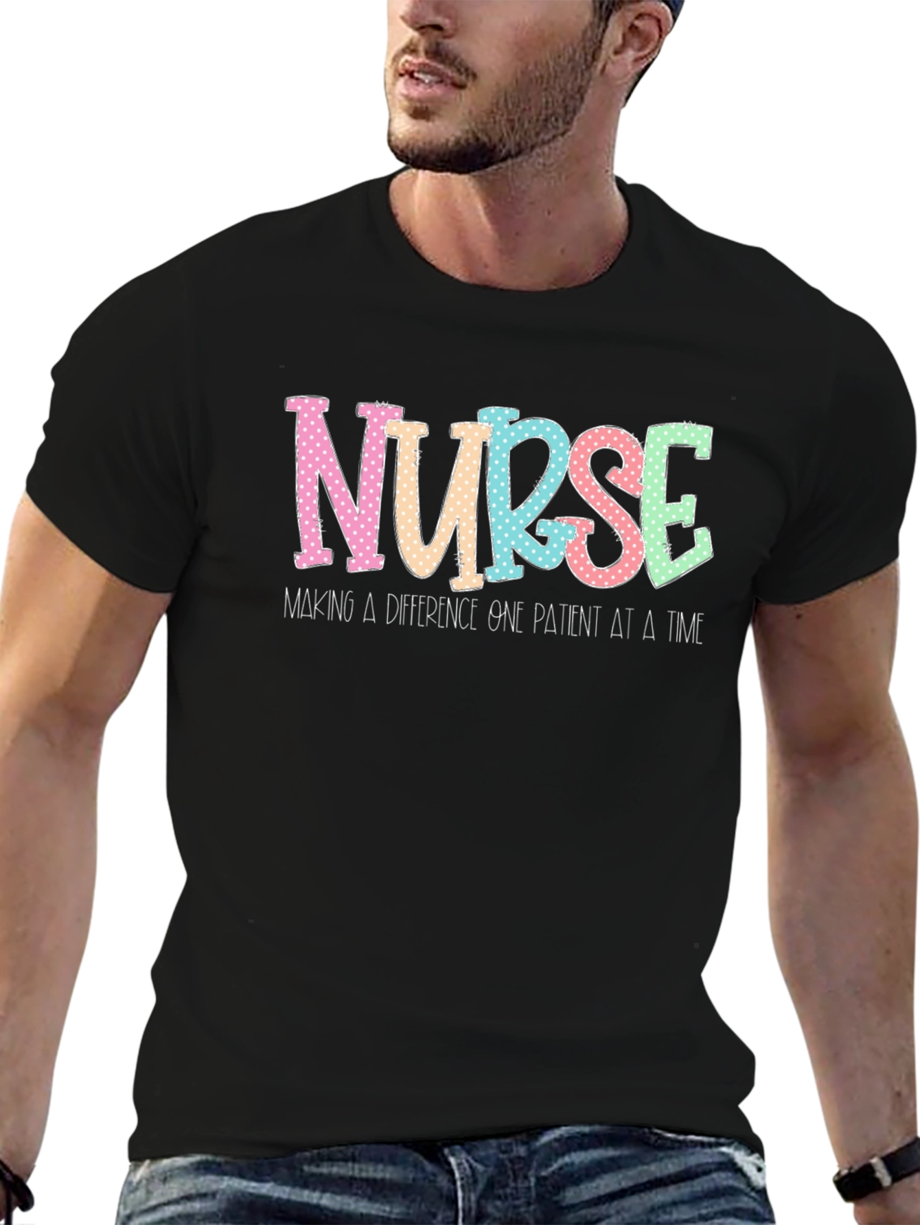 Nurse Making a Difference Black T-Shirt