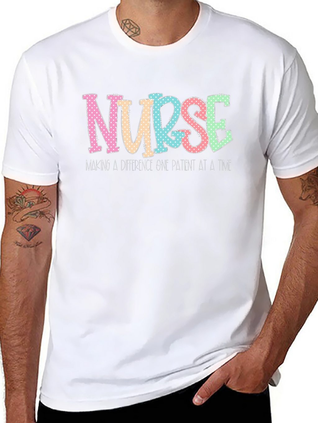 Nurse Making a Difference Black T-Shirt