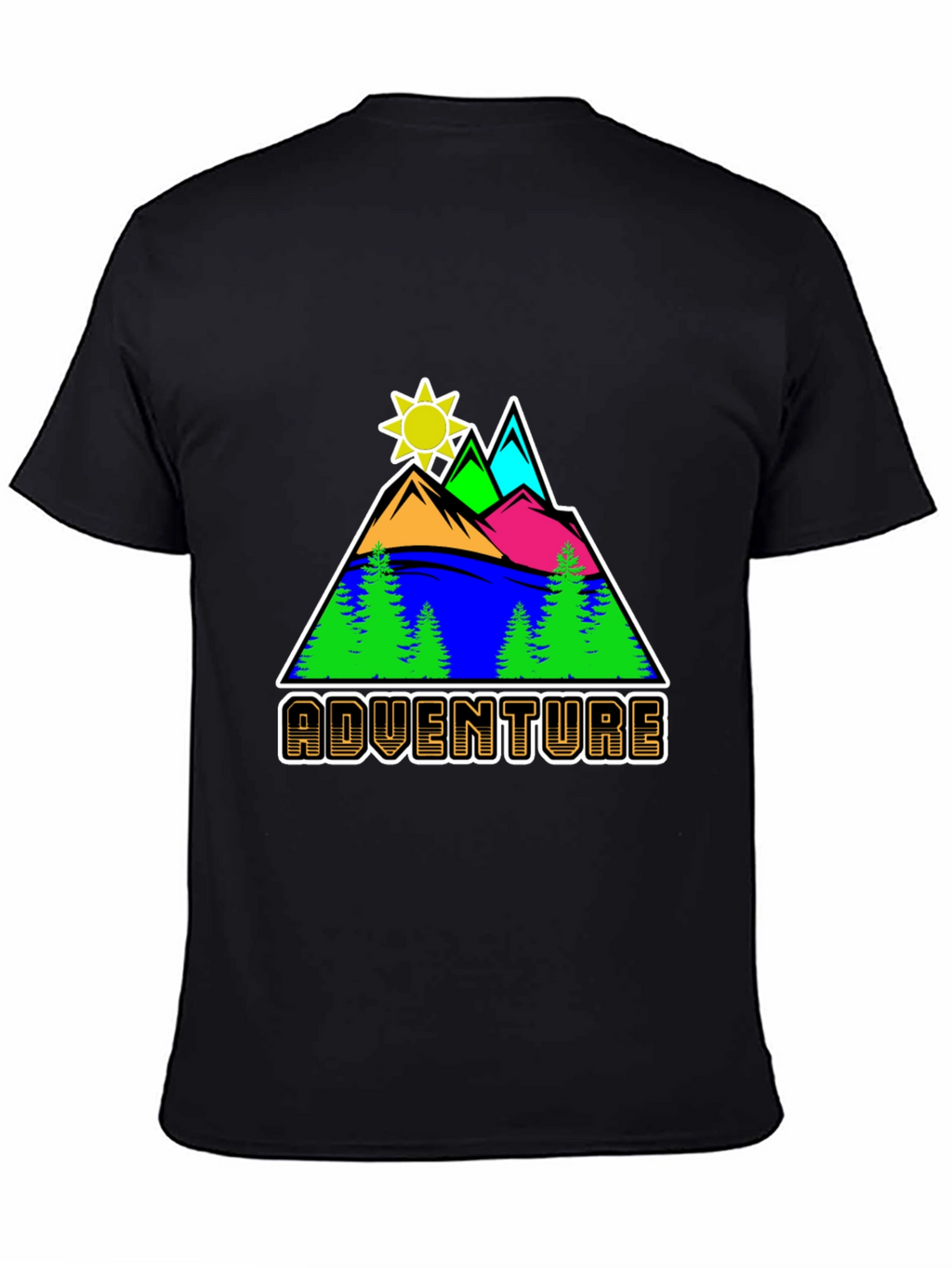 Adventure Graphic Tee - Mountain Scene T-Shirt