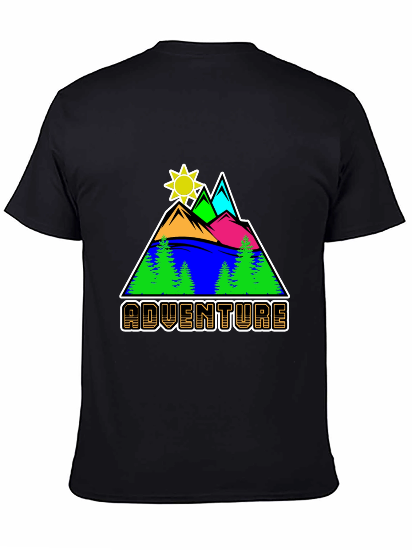 Adventure Graphic Tee - Mountain Scene T-Shirt