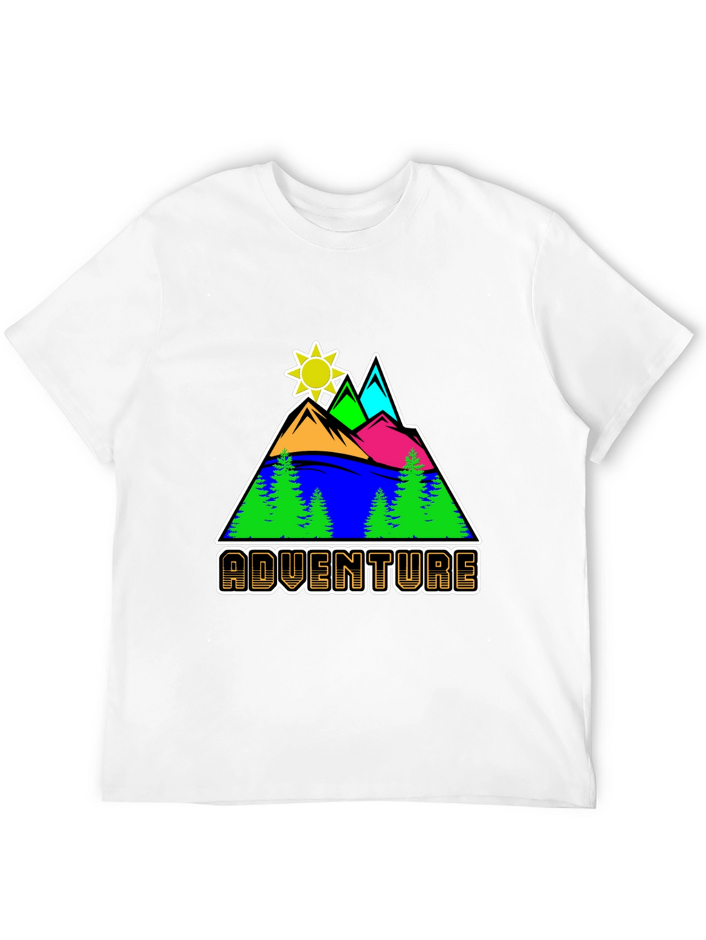 Adventure Graphic Tee - Mountain Scene T-Shirt