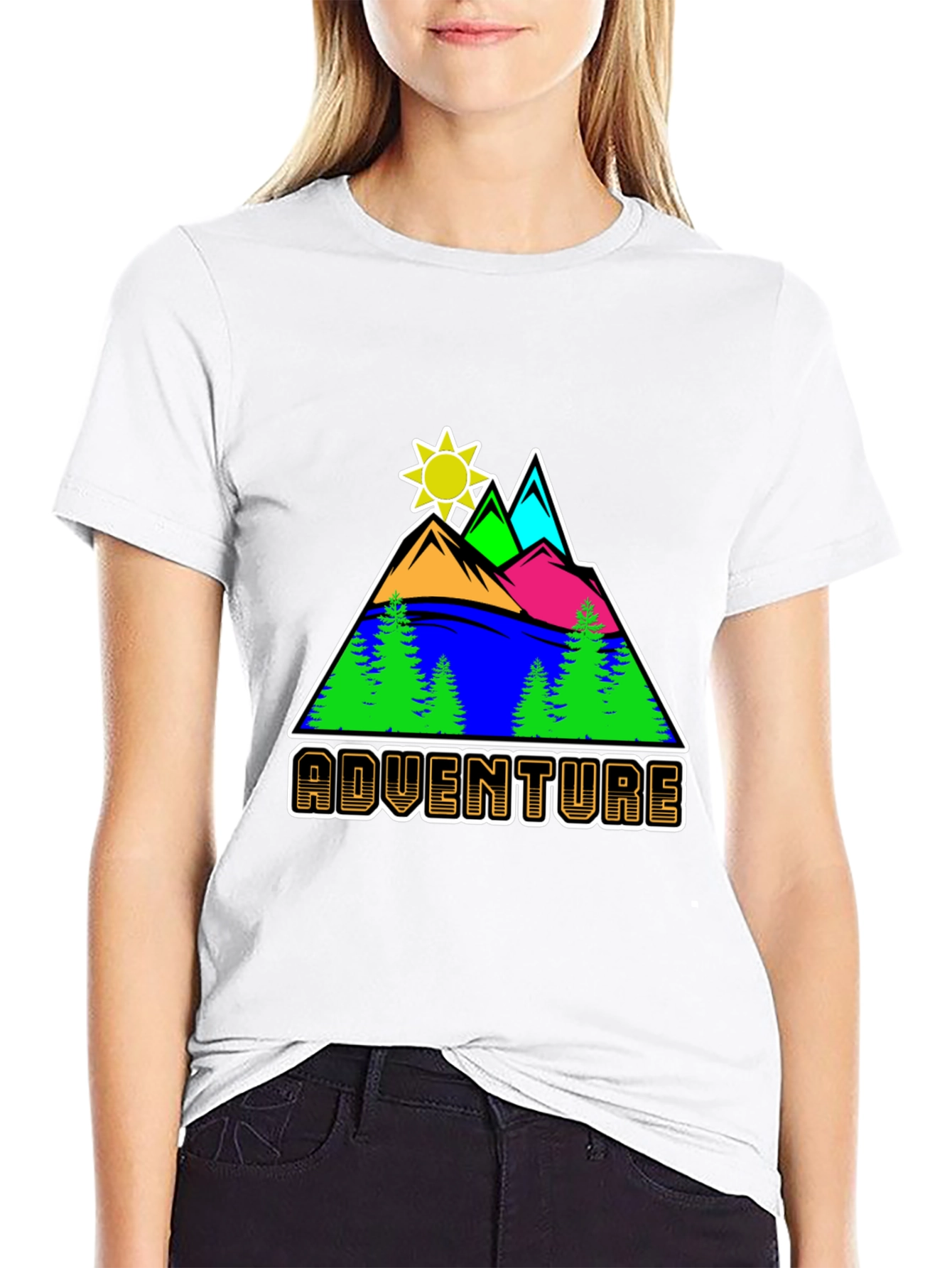 Adventure Graphic Tee - Mountain Scene T-Shirt