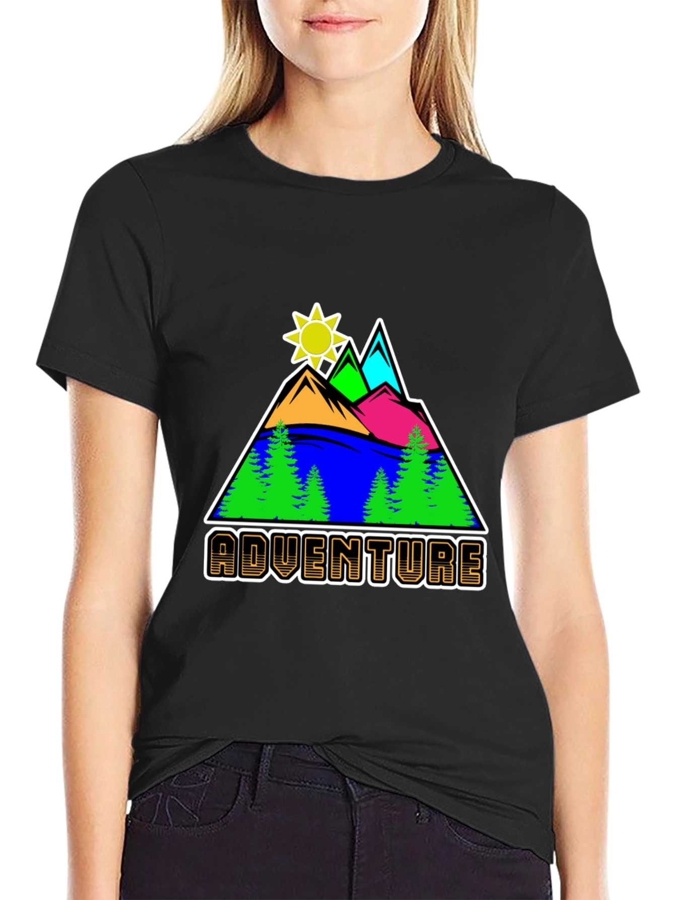 Adventure Graphic Tee - Mountain Scene T-Shirt