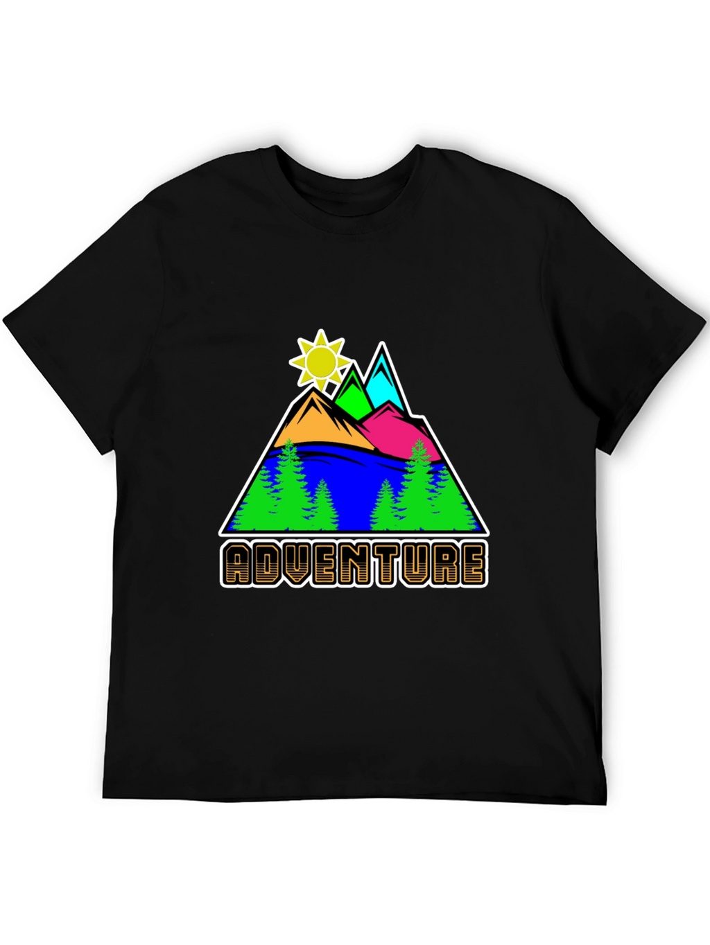 Adventure Graphic Tee - Mountain Scene T-Shirt