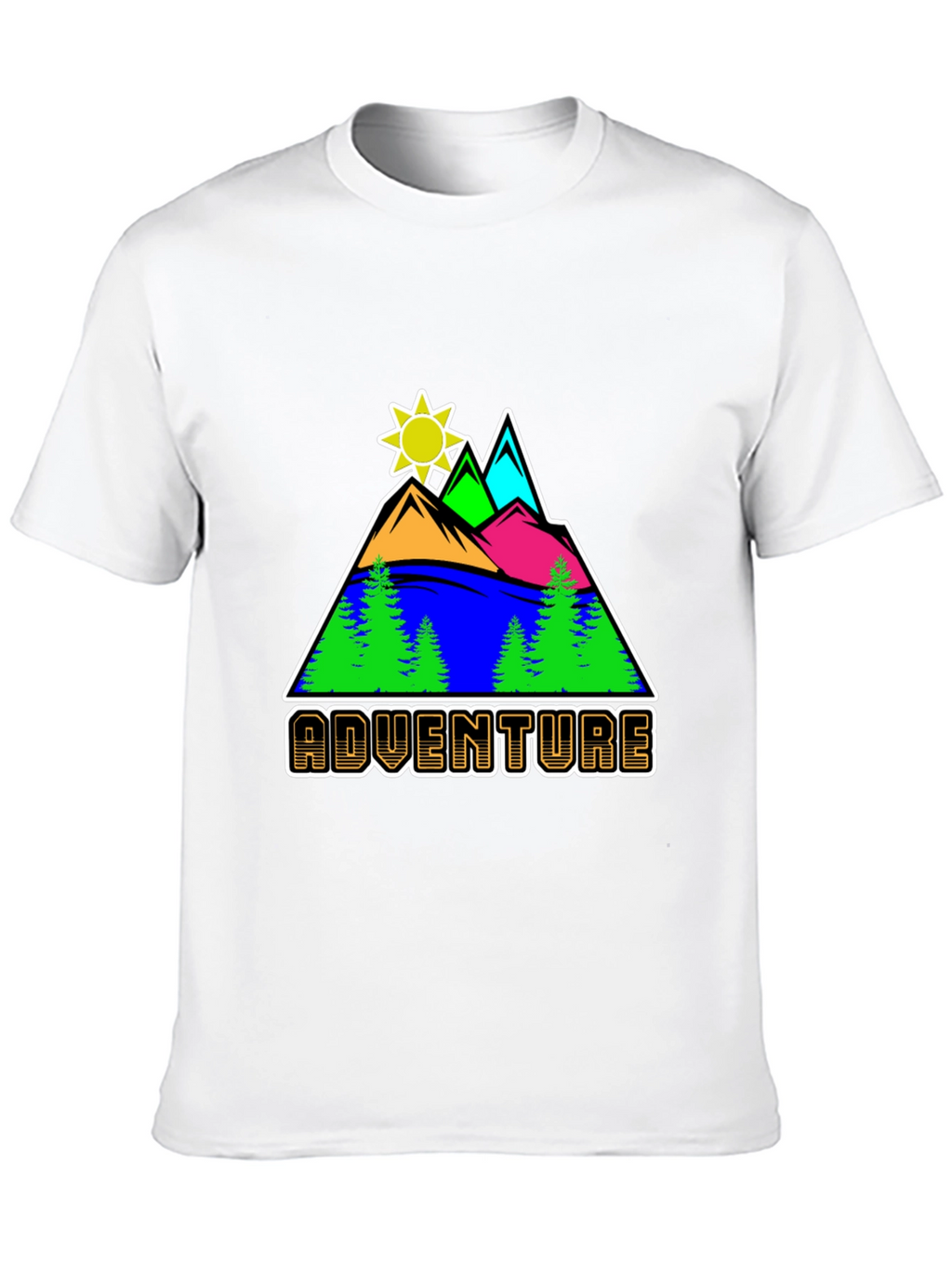 Adventure Graphic Tee - Mountain Scene T-Shirt