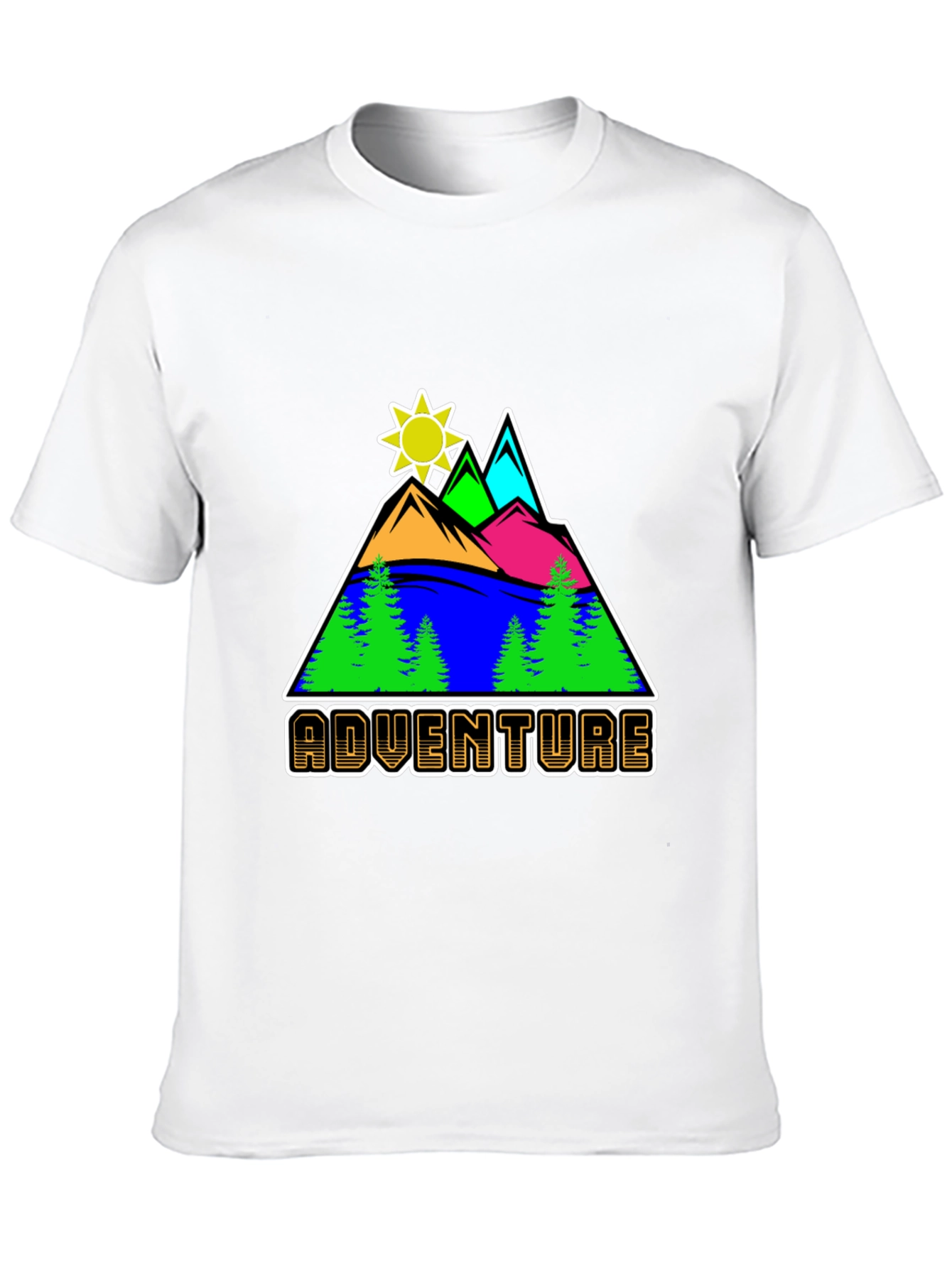 Adventure Graphic Tee - Mountain Scene T-Shirt