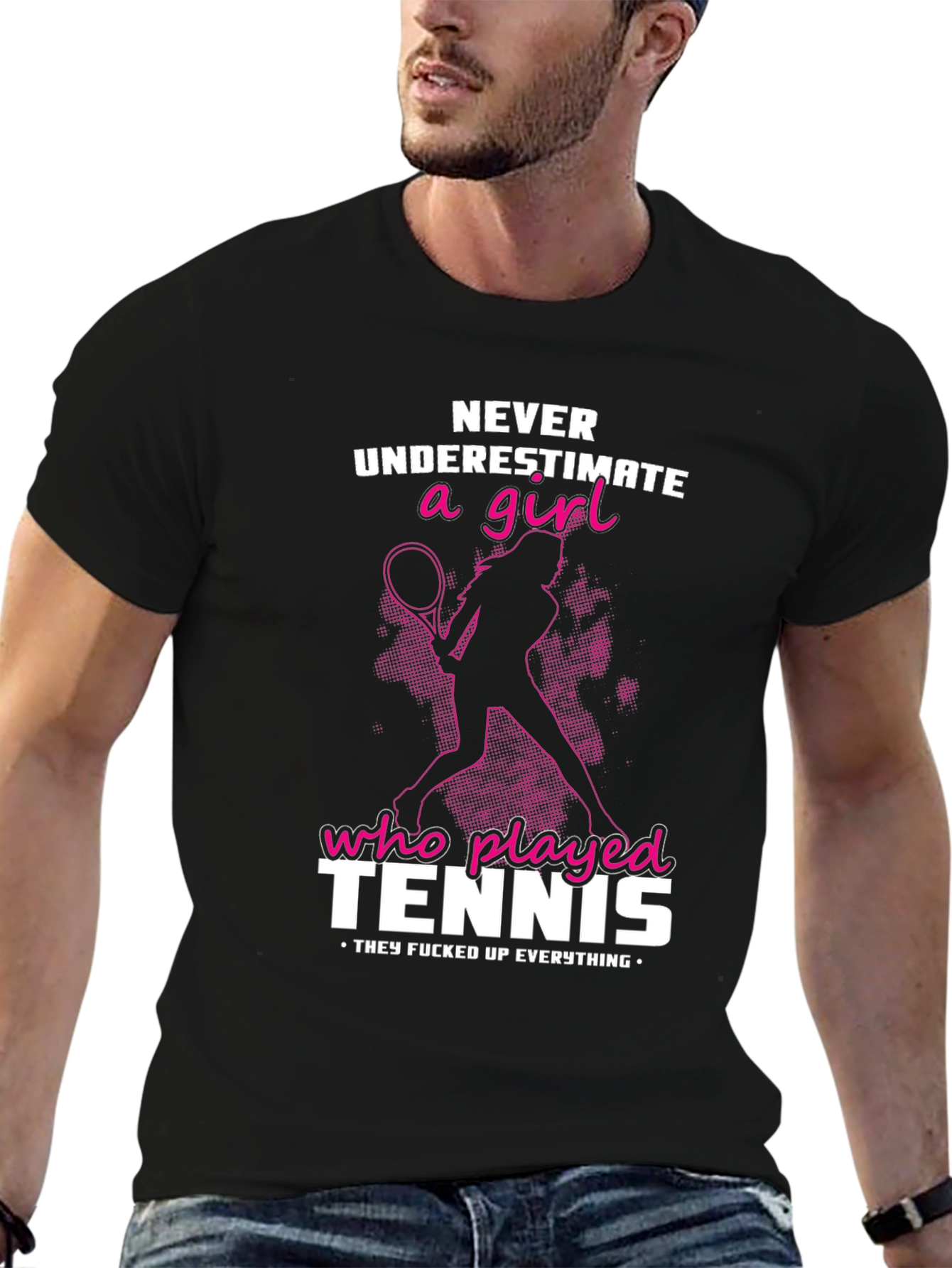 Tennis Girl Graphic T-Shirt