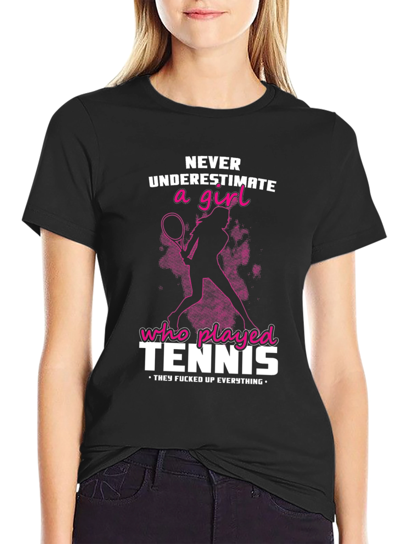 Tennis Girl Graphic T-Shirt