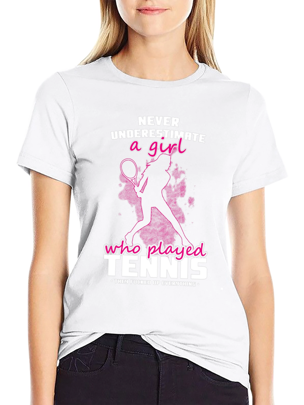 Tennis Girl Graphic T-Shirt