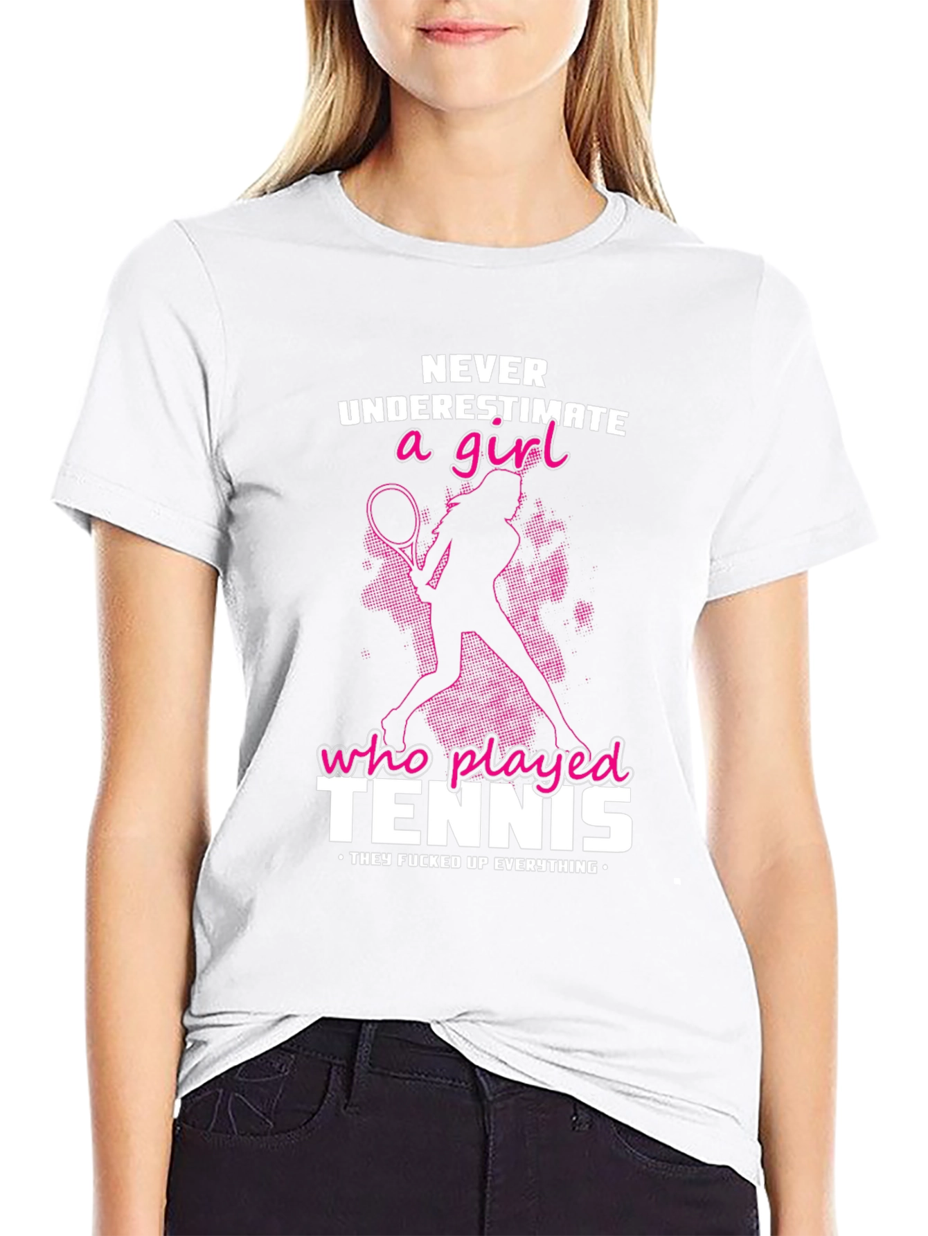 Tennis Girl Graphic T-Shirt