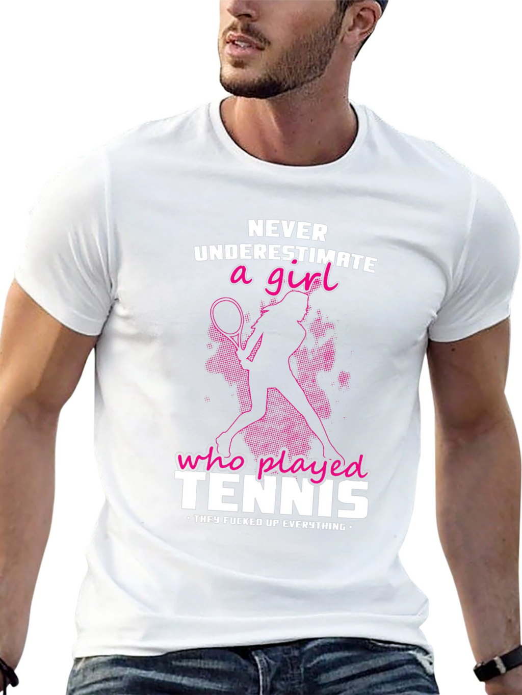 Tennis Girl Graphic T-Shirt
