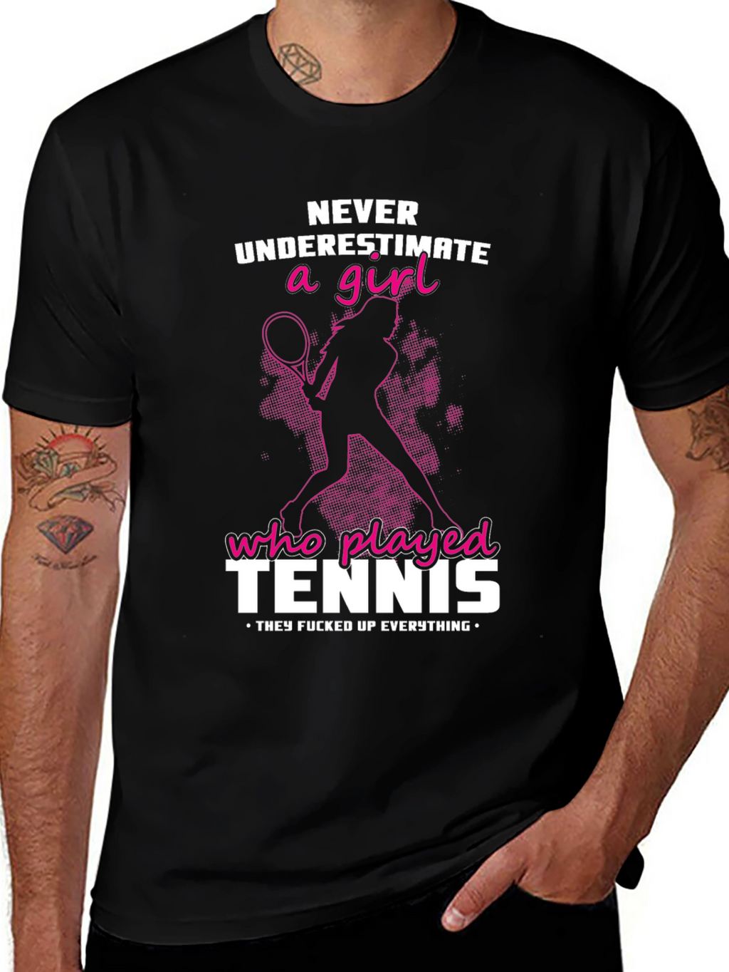 Tennis Girl Graphic T-Shirt