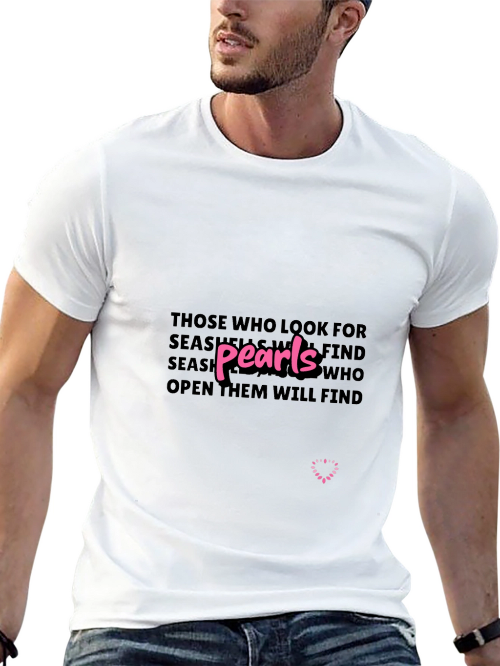 Pearls Wisdom Graphic Tee - Unisex Black T-Shirt