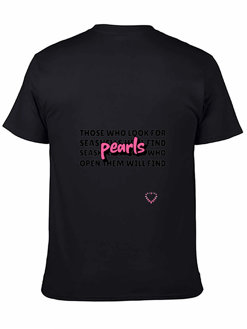 Pearls Wisdom Graphic Tee - Unisex Black T-Shirt