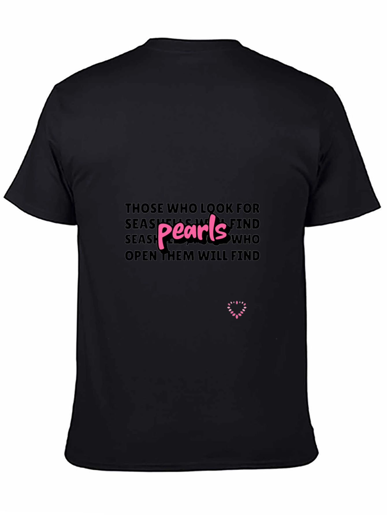 Pearls Wisdom Graphic Tee - Unisex Black T-Shirt