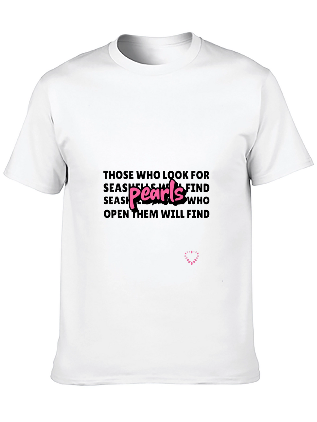 Pearls Wisdom Graphic Tee - Unisex Black T-Shirt