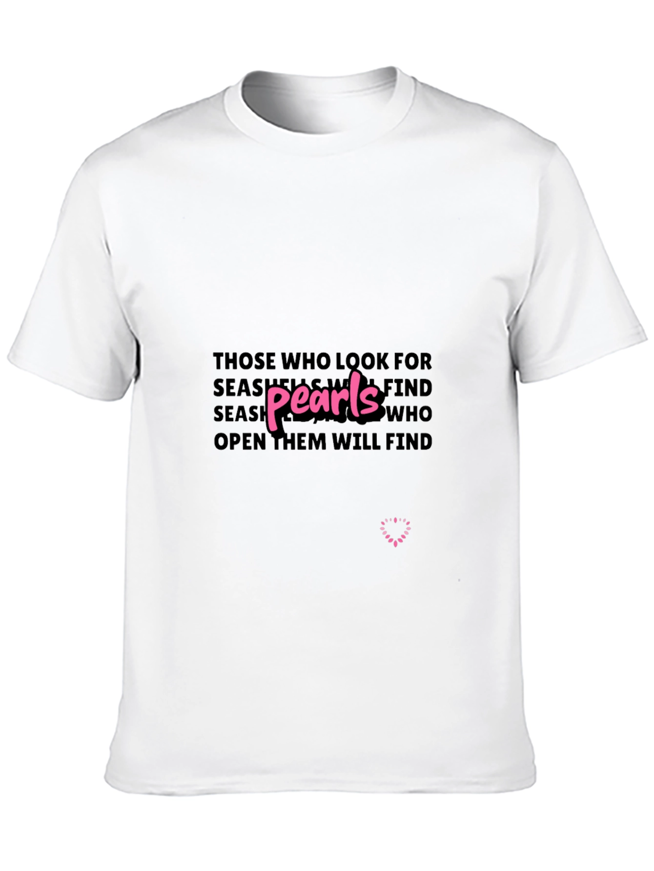 Pearls Wisdom Graphic Tee - Unisex Black T-Shirt