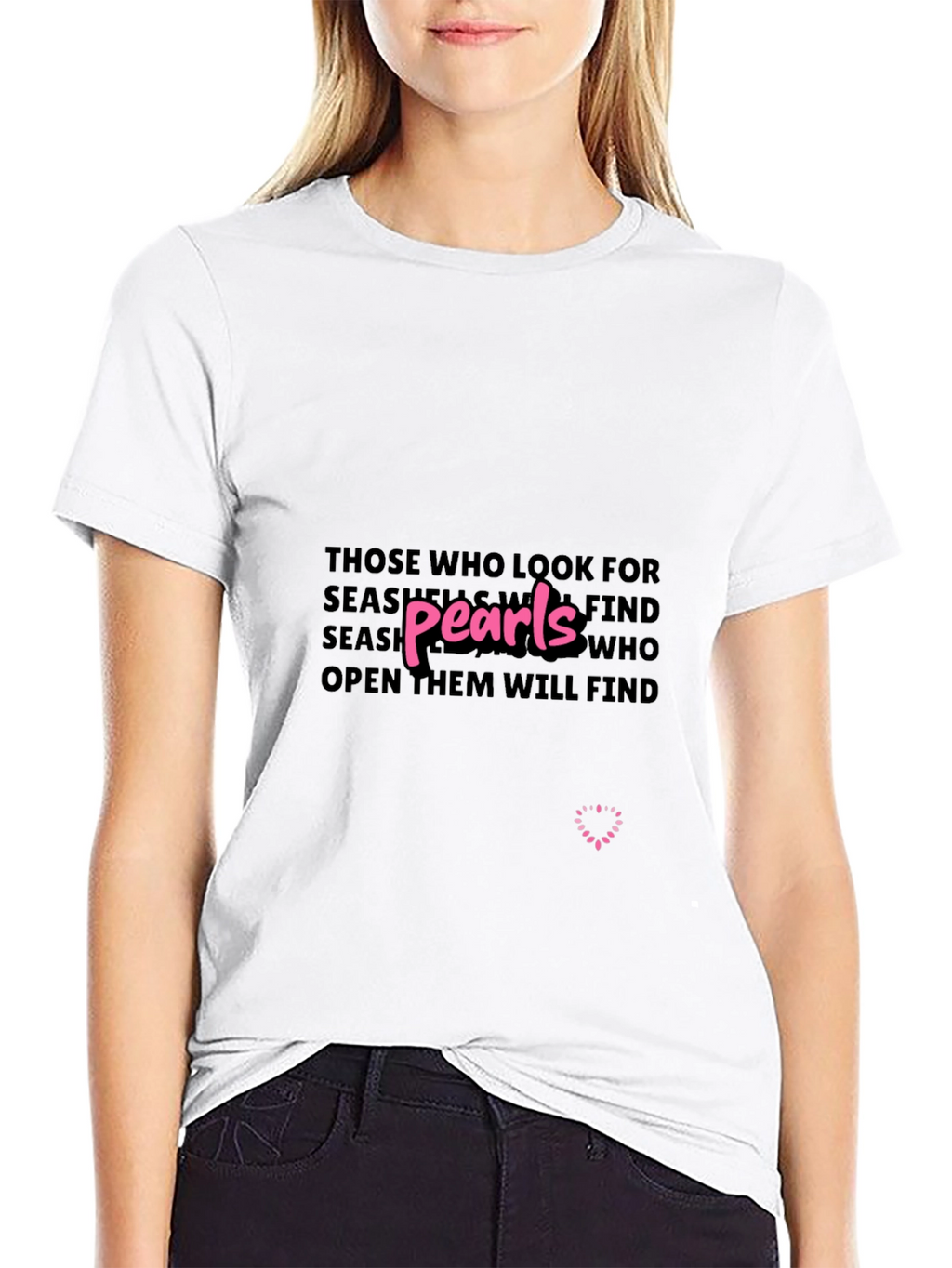 Pearls Wisdom Graphic Tee - Unisex Black T-Shirt