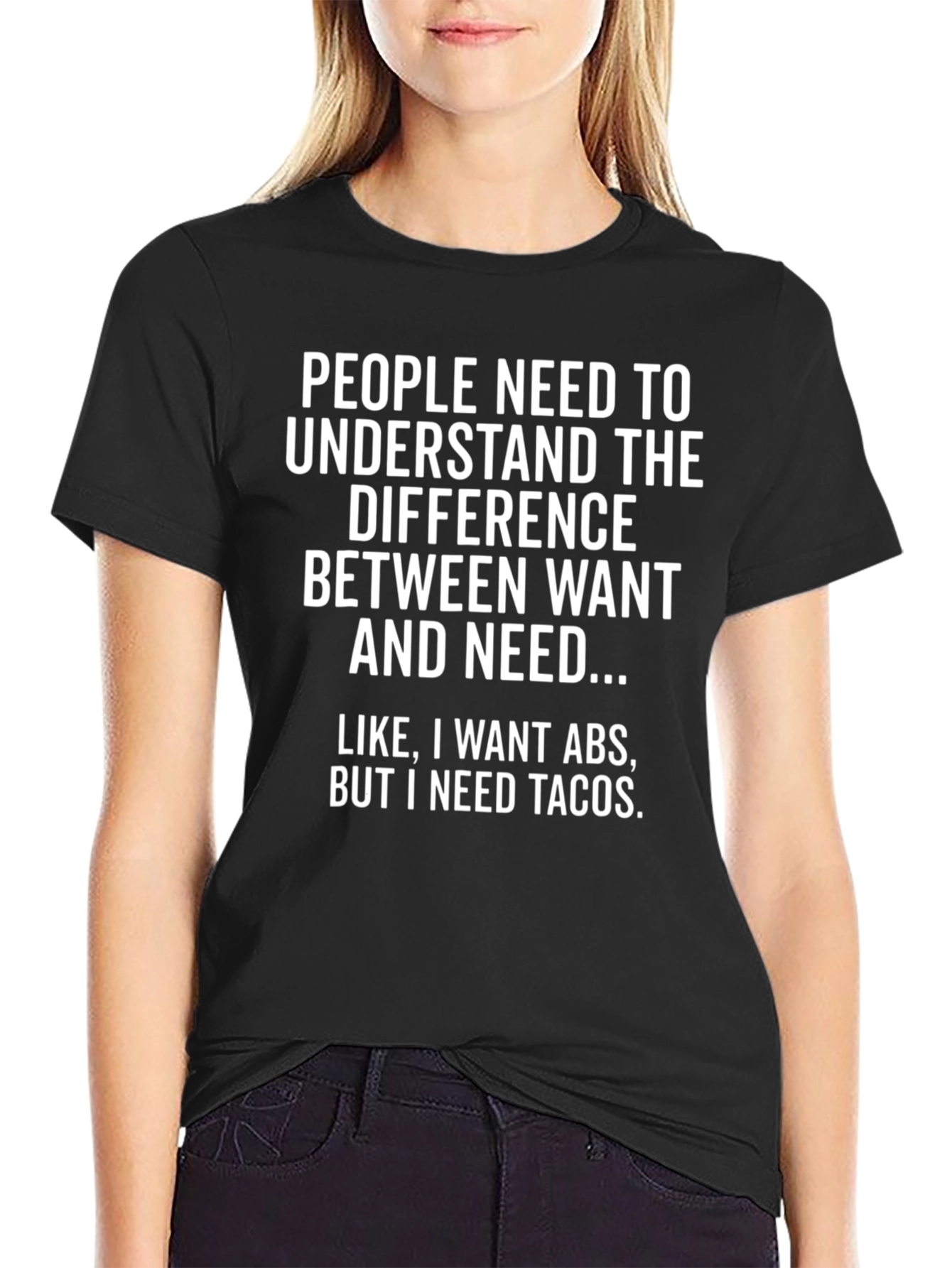 Want ABS Need Tacos Graphic Tee