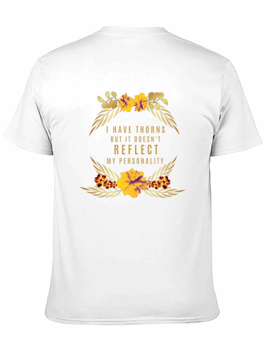 Floral Thorns Personality Graphic T-Shirt