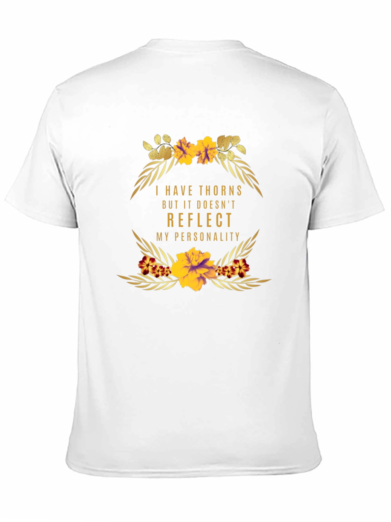 Floral Thorns Personality Graphic T-Shirt