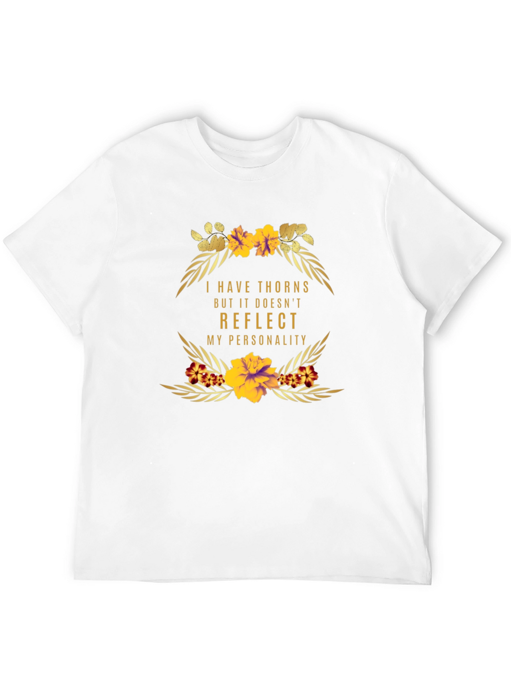 Floral Thorns Personality Graphic T-Shirt