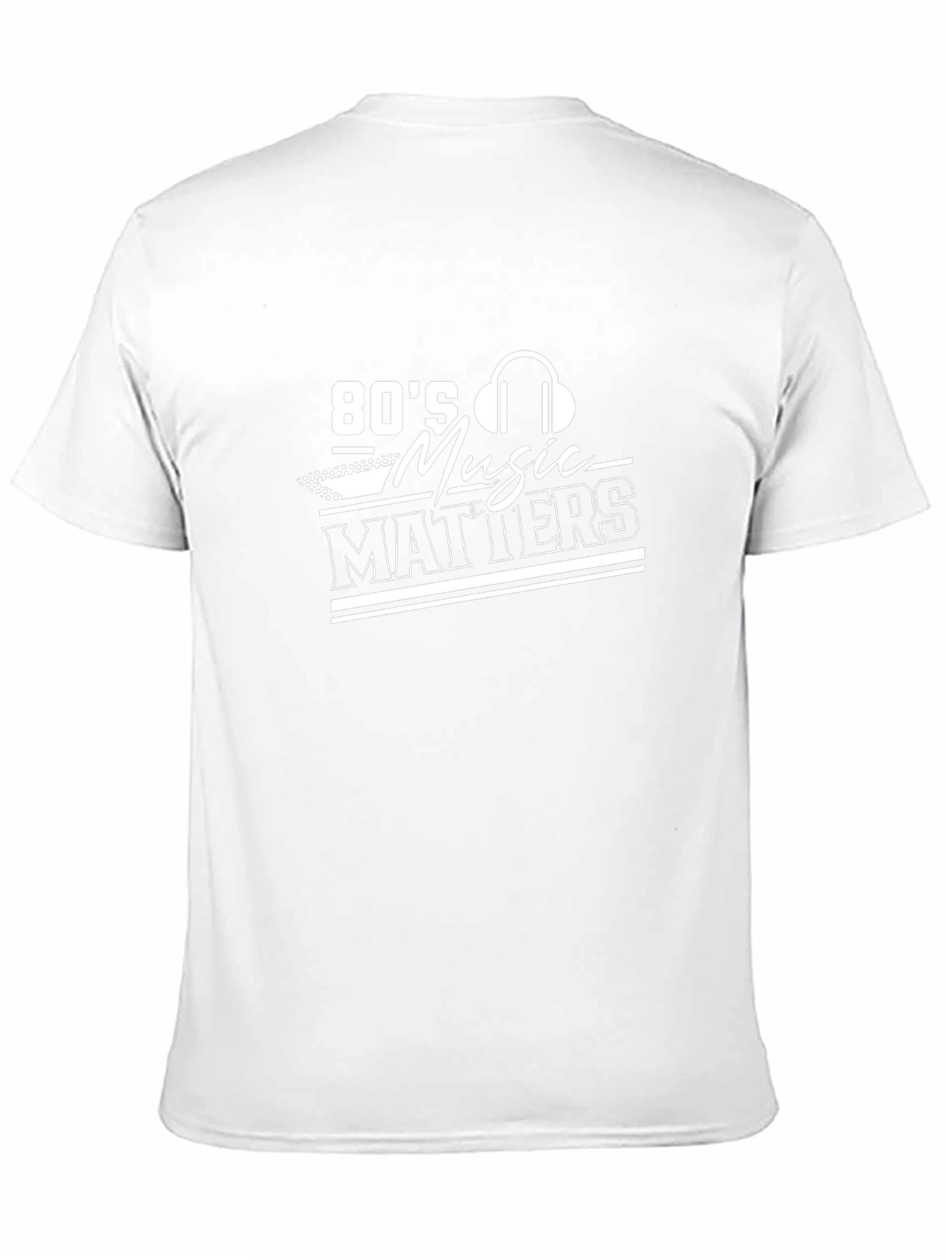80s Music Matters Graphic Tee - Black