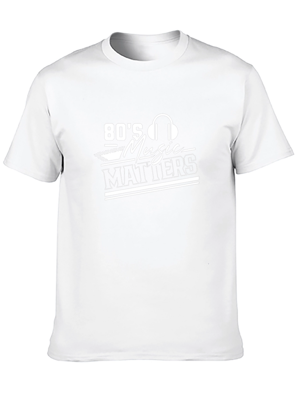 80s Music Matters Graphic Tee - Black