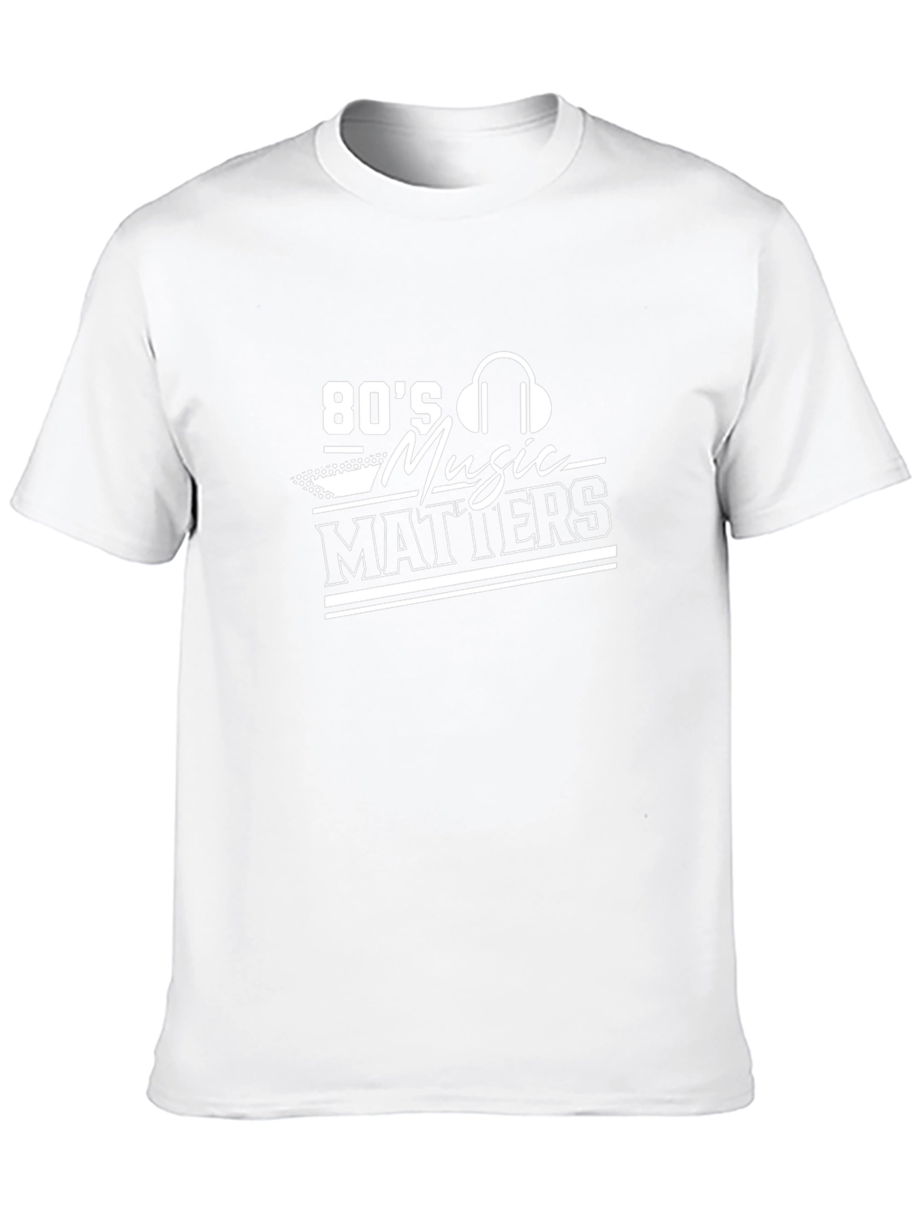 80s Music Matters Graphic Tee - Black