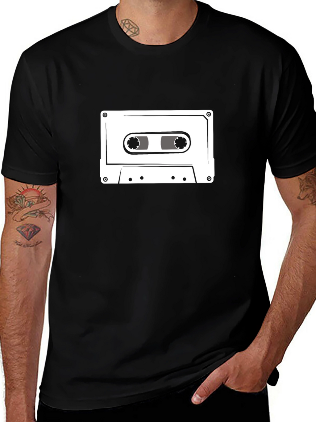 Retro Cassette Tape Graphic T-Shirt