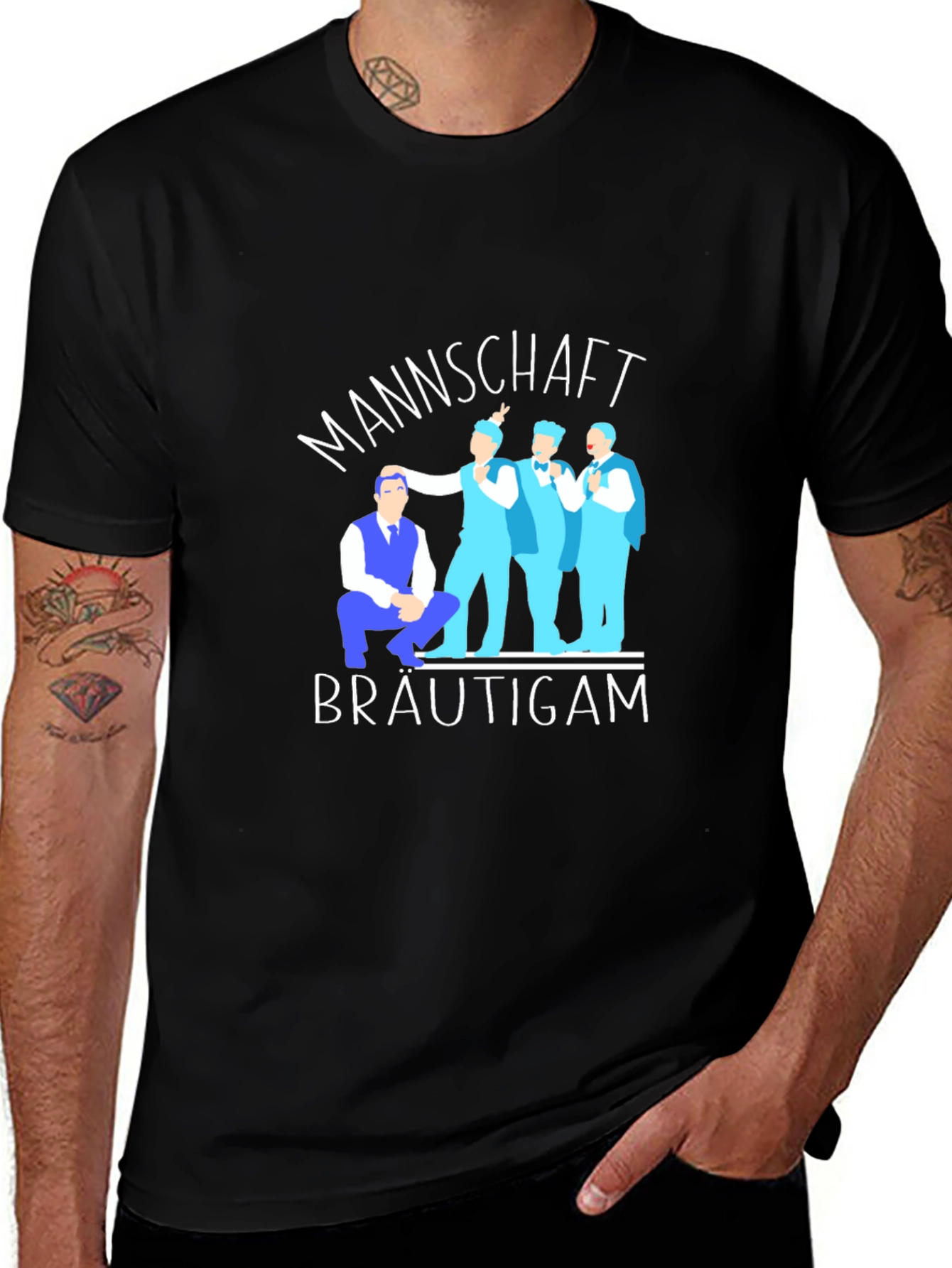Mannschaft Bräutigam Groom Squad T-Shirt