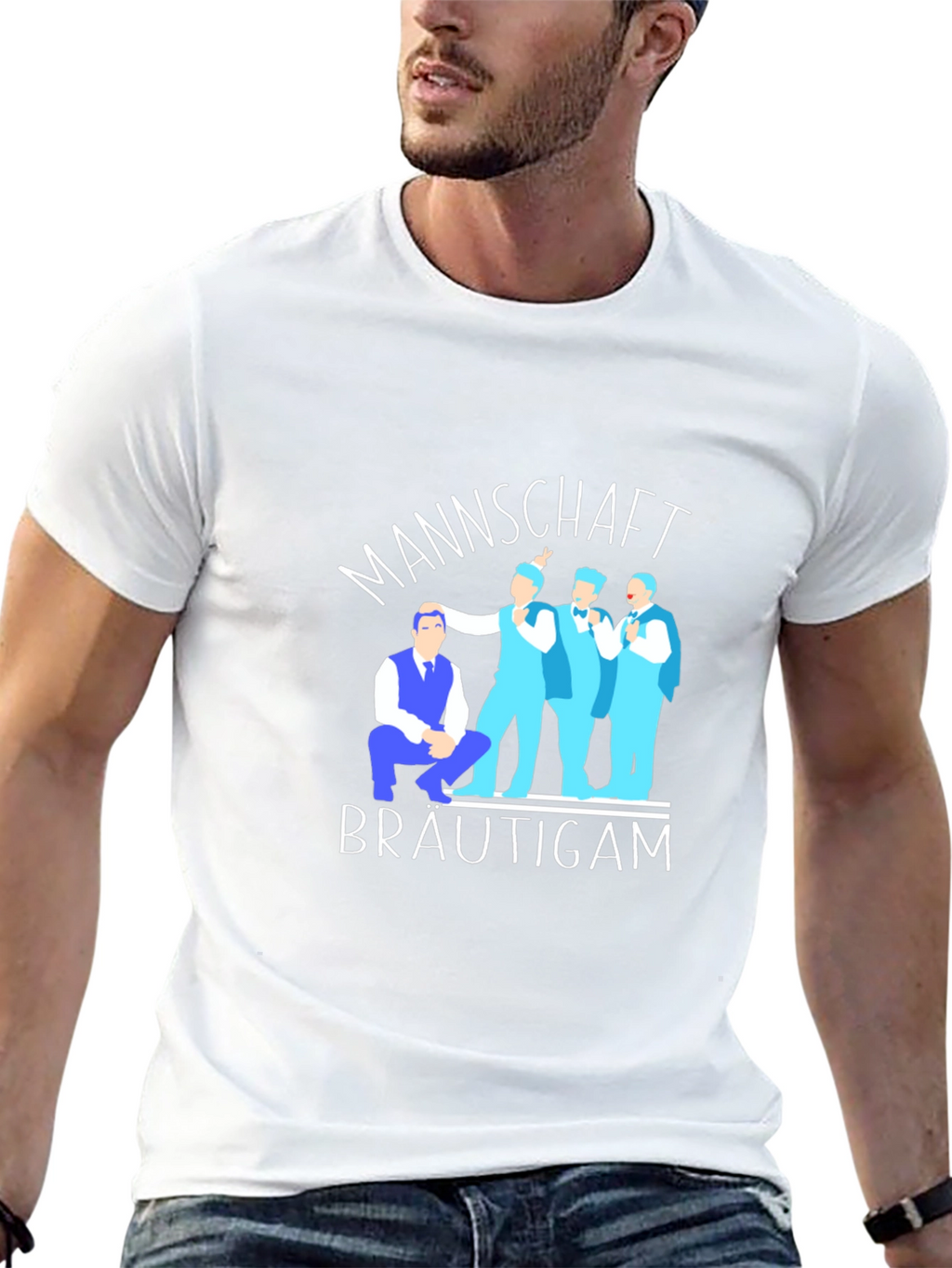 Mannschaft Bräutigam Groom Squad T-Shirt