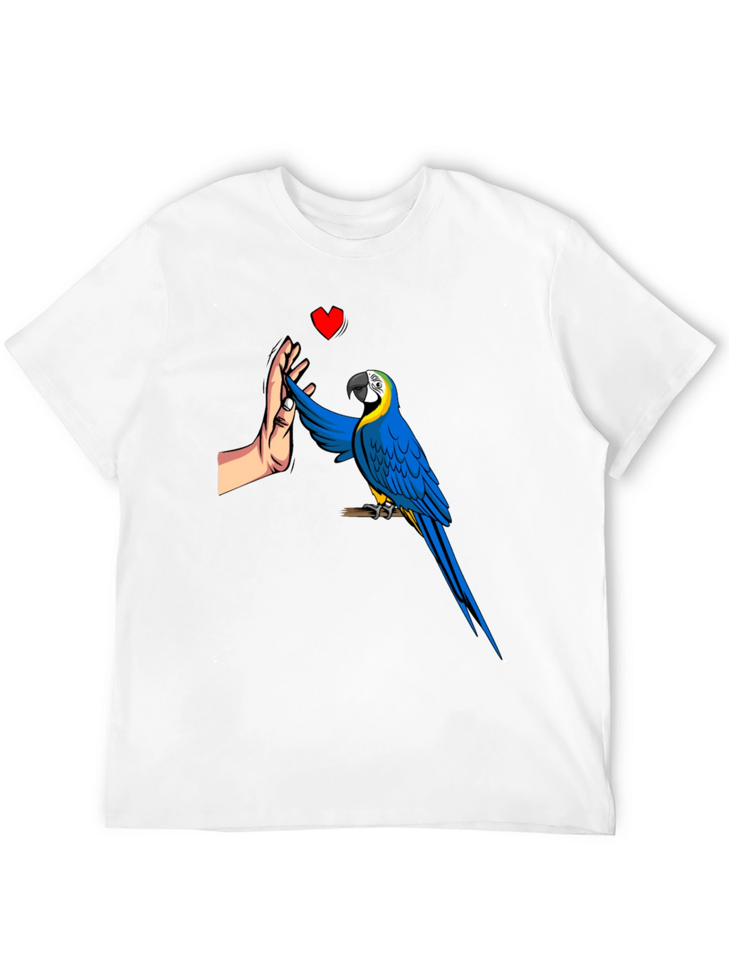Parrot High Five Graphic Tee - Mens Black T-Shirt