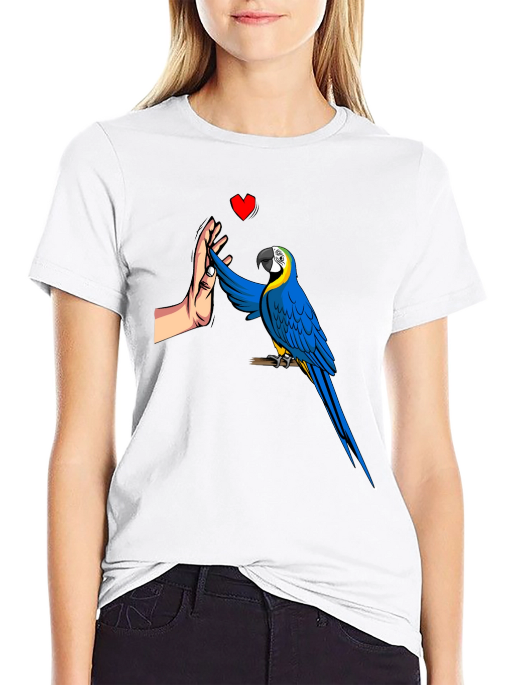 Parrot High Five Graphic Tee - Mens Black T-Shirt