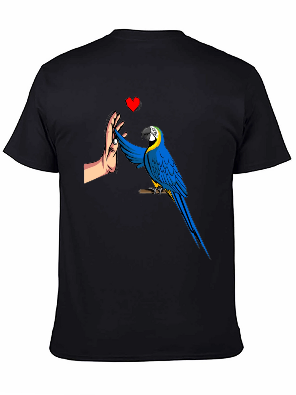 Parrot High Five Graphic Tee - Mens Black T-Shirt
