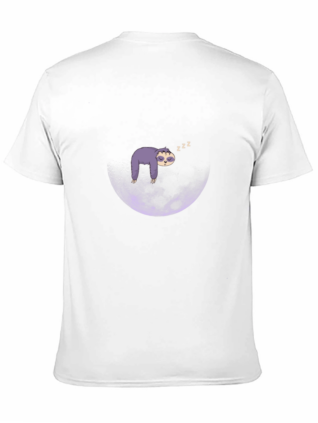 Sloth Moon Sleep T-Shirt - Mens Black Graphic Tee